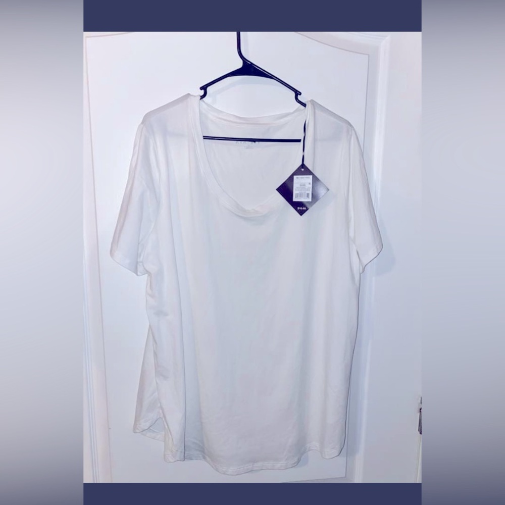 Ava and Viv woman 1x plus size Casual white shirt